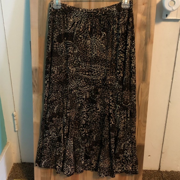 Chico’s travelers midi skirt mosaic pattern size 2 - Picture 1 of 5